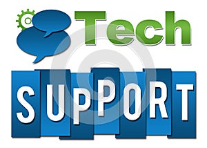 Tech Support Professional Green Blue With Symbol