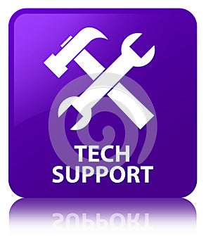 Tech support (tools icon) purple square button