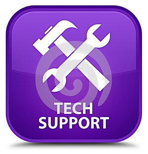 Tech support (tools icon) special purple square button