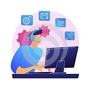Tech support vector concept metaphor photo