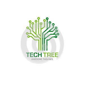 Tech tree logo concept