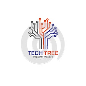 Tech tree logo concept