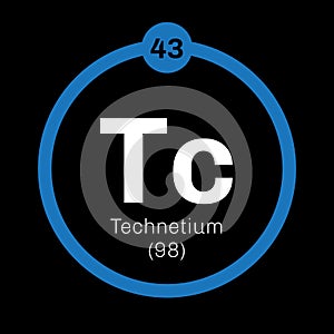 Technetium chemical element photo