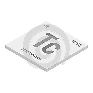 Technetium, Tc, periodic table element