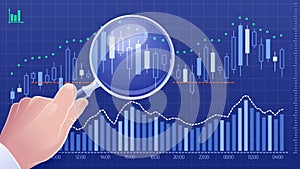 Technical Analysis of Stock Exchange Charts - Flat Animation