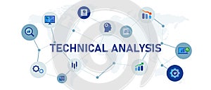 technical analysis trader business company with candlestick chart statistic profit finance