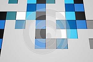 Technical background with squars