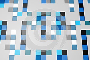 Technical background with squars