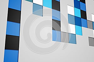 Technical background with squars