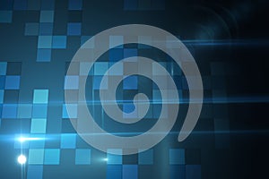 Technical background with squars