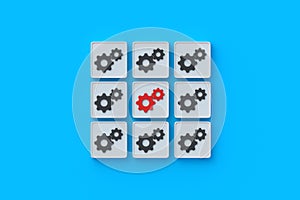 Technical damage. Engineering concept. Product defect. Fault testing. Critical breakdown