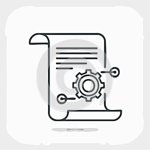 Technical Documentation and Process Planning Icon