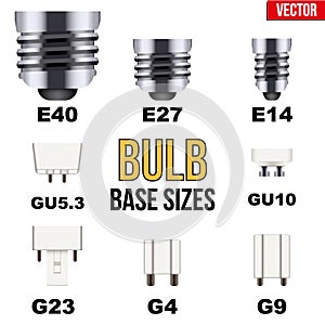 Technical draw of bulb set