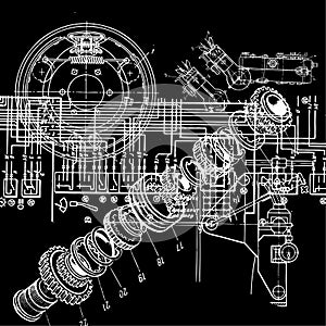 Technical drawing photo