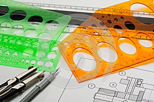 technical drawing templates, tool for industrial drawing