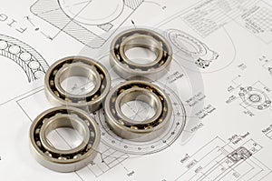 Technical drawings with the Ball bearings