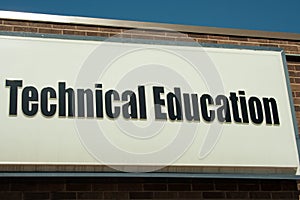 Technical Education Sign