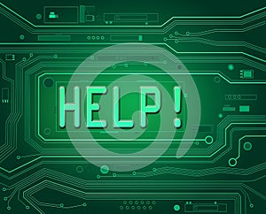 Technical help concept.