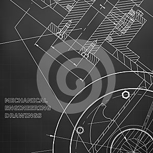 Technical illustration. Mechanical engineering. Technical design. Instrument making