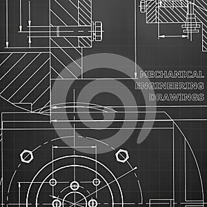 Technical illustration. Mechanical engineering. Technical design. Instrument making