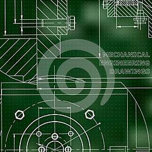 Technical illustration. Mechanical engineering. Technical design. Instrument making