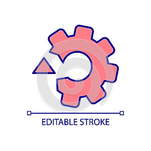 Technical issues RGB color icon