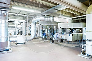 Technical room with exhaust