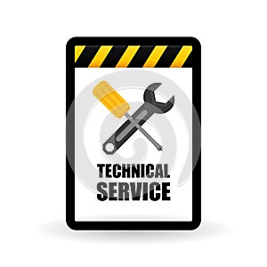 Technical service. call center icon. support concept