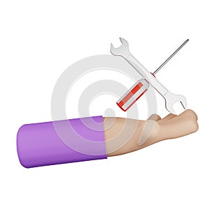 Technical services design illustration