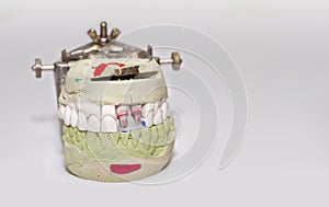 Technical shots on a dental prothetic laboratory