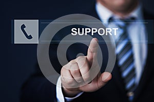 Technical Support Center Customer Service Internet Business Technology Concept