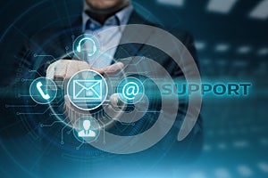 Technical Support Center Customer Service Internet Business Technology Concept