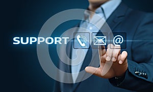 Technical support center customer service internet business technology concept
