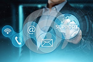 Technical Support Center Customer Service Internet Business Technology Concept