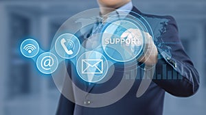 Technical Support Center Customer Service Internet Business Technology Concept