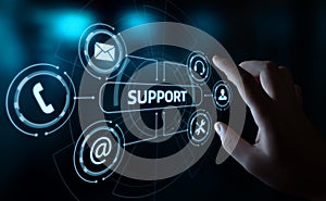 Technical Support Center Customer Service Internet Business Technology Concept