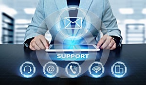 Technical Support Center Customer Service Internet Business Technology Concept