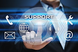 Technical Support Center Customer Service Internet Business Technology Concept