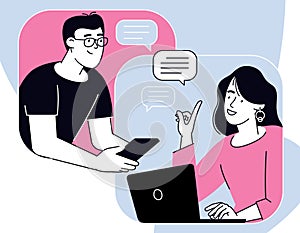 Technical support chat, customer service