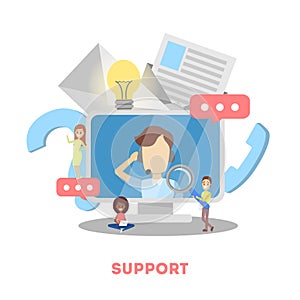 Technical support concept. Idea of customer service