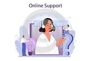 Technical support concept. Idea of customer service. Consultant support