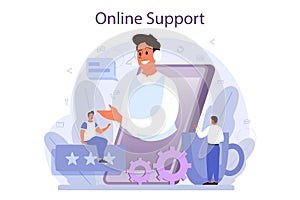 Technical support concept. Idea of customer service. Consultant support