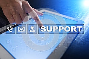 Technical support. Customer help. Business and technology concept.