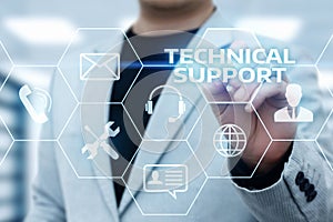 Technical Support Customer Service Business Technology Internet Concept