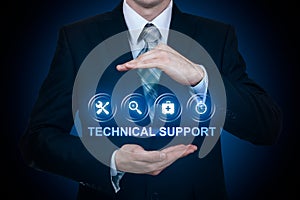 Technical Support Customer Service Business Technology Internet Concept.