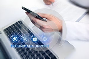 Technical Support Customer Service Business Technology Internet Concept.