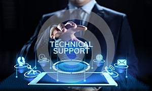 Technical support customer service guarantee quality assurance concept.