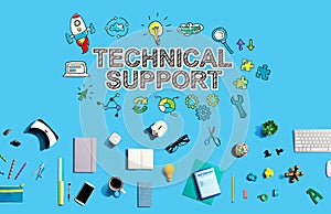 Technical support with electronic gadgets and office supplies