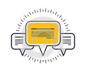 Technical support and frequently asked questions FAQ vector design element isolated on white.