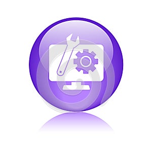 Technical support icon button